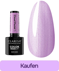 Claresa Cloud Pastel 3 perlmuttfarbener violetter Gel-Lack